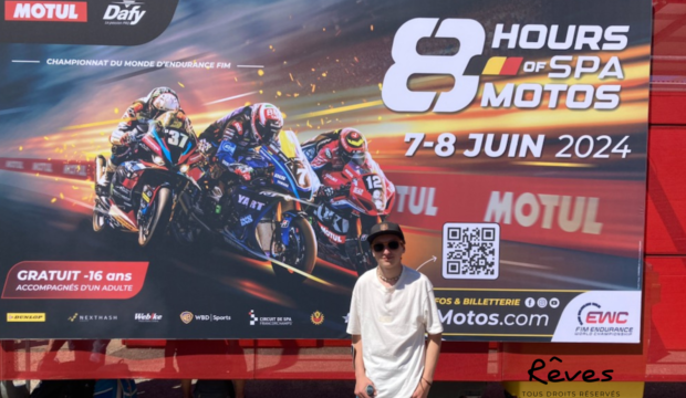 Adrien a assisté au moto GP au Mans.