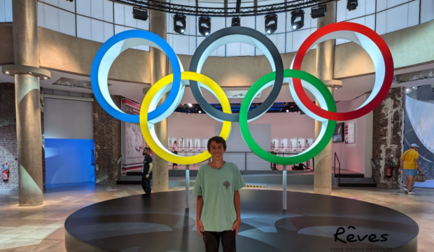 Romain  a assisté à la finale homme de basket aux JO 2024